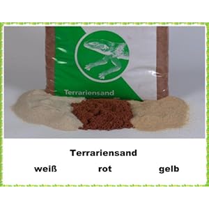 Terrariensand Reptiliensand Bodengrund für Terrarien ROT, 25 kg