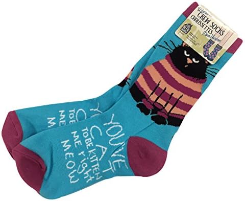 Little Blue House 'You've Cat To Be Kitten Me Right Meow' Women's Crew Socks