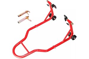 Xtron Bikewear Motorcycle Paddock Rear Stand - High-Grade Steel Construction | Designed for Easy & Safe Lifting of Universal Back Motorbike Wheels | Sturdy & Secure | Slight Assembly Required