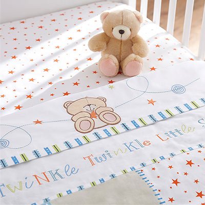 Forever Friends Little Star Coverlet Tog Bale Set (5 Pieces, Blue)