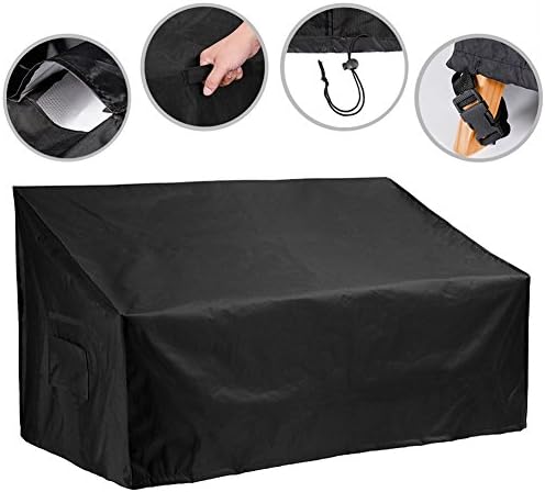 Garden Bench Cover 3 Seater 75-Inch Outdoor Patio Ratten Garden Furniture Cover
