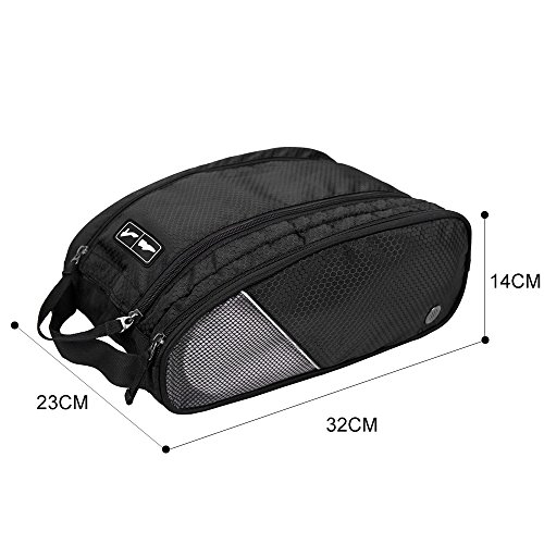 BAGSMART Polyester-Schuhbeutel Reiseschuhtasche mit Reißverschluss (32 x 14 x 23cm) - 7