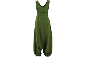 GURU SHOP Latzhose Aladinhose Haremshose Pluderhose Pumphose, Damen, Baumwolle