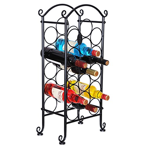 Songmics Weinregal Flaschenregal Weinhalter Flaschenständer Weinflaschenhalter LSW02B - 2