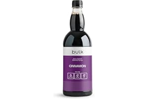Bulk Zero Calorie Barista Syrup, Cinnamon, 1 Litre, Perfect for Protein Shakes, Coffee, Tea, Desserts, Pancakes and Waffles, Vegan, No Sugar, Fat, or Calories, Packaging May Vary