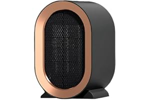 COKEEY 1200W Portable Ceramic Plug in Fan Heater,2 Modes Safe,Energy Saving,Quiet,Multiple Protection,Low Noise Overheating Protection,Tilt Protection,for Bathroom,Bedroom,Living Room,Office (Black)