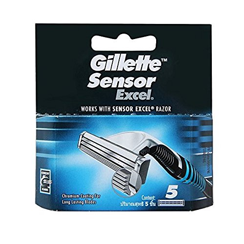 Gillette Sensor Excel Refill Razor Blade Cartridges - 5 Blades Cartridges