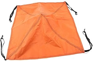 P Prettyia Pop Up Replacement Tent Top Cap Rain Roof Vent Cover Canopy - Orange