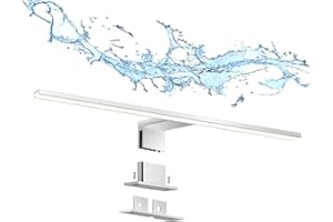 ERWEY 8W Lampada da Specchio Led per Bagno, 4000K Bianco Neutro 60cm 680lm, Lampada da Armadio IP44, Luce da Bagno per Spechio in Alluminio Luce per Trucco 230V (600mm)