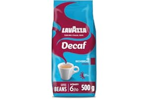 Lavazza, Decaf My Rich Break Intenso, Decaffeinated Coffee Beans for Espresso Coffee Machines, with Notes of Cocoa, Wood and Tobacco, Arabica and Robusta, Intensity 6/10, Dark-Medium Roasting, 500 g