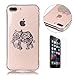 Produktbild CaseHome Compatible for iPhone 7 Plus 5.5 Inch Silicone Gel Case Design Thin Crystal Clear Shock Resistant Soft Rubber Bumper Full Body Protective Premium TPU Case Cover Skin Shell-Aztec Elephant