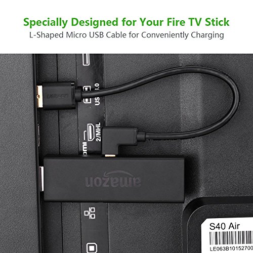 TV Stick Kabel UGREEN Micro USB 90 Grad Kabel Winkelstecker Stromkabel für Chromecast,TV Stick,Roku Streaming Stick und so weiter - 3