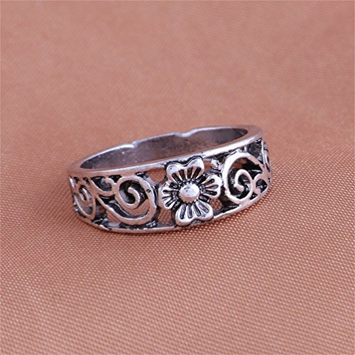Hsooor 13Pcs Vintage Ring Finger Schmuck Ringen Schmuck Boho Punk Ringe Silber - 5