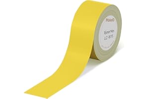 Makeid L1-C Cinta de etiquetado rellenos, 16 mm x 4 m, cinta adhesiva continua, termolaminada, impermeable, autoadhesiva, apta para impresora de etiquetas L1-C
