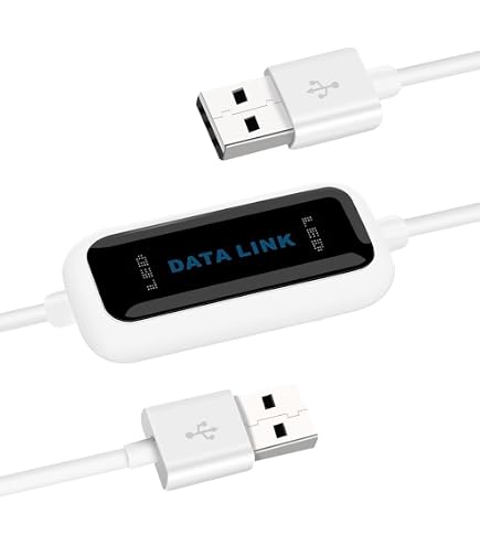 Câble De Transfert PC Vers PC - 15 Cm, USB, Neuf, Pour Copie De Données Facile