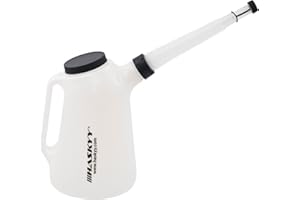 HASKYY Verseuse d'huile 1, 2, 3, 4, 5, 6, 8, L - Verseuse de remplissage - Verre doseur - Verseuse d'eau (5 l) - Blanc