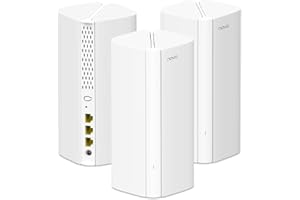 Tenda Nova MX12 AX3000 Mesh Wi-Fi 6 System - 7000sq ft Coverage - 1.7 GHz Quad-Core CPU - HE160 - Dual-Band Gigabit Whole Home Mesh Network for 160+ Devices - 3-Pack
