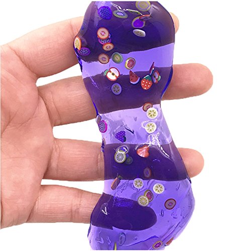 Sunshay Oeufs visqueux de couleur Crystal Slime Caoutchouc mou Fruit slime Jouet Funny (1pc)