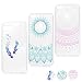 Produktbild Huawei P Smart Handyhülle, 3X TPU Gemalt Hülle Case Schale Schutzhülle handytasche Stoßdämpfung Cover, Rosa Gradienten Totem + blauen Gradienten Totem + farbigen Federn
