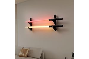 BYTOTU Lightsaber Holder Wall Mount-Lightsaber Stand Wall Display-2 Layer-Lightsaber Wall Mount Horizontal-Lightsaber Placement Display-Pixel Saber Mount for Wall-Plexiglass - (Swords Not Included)