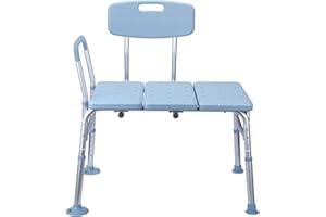 UISEBRT - Sedile per vasca da bagno, regolabile in altezza, per anziani, con schienale e braccioli, antiscivolo, sedia da doccia con aiuto per l'ingresso nella vasca, fino a 150 kg