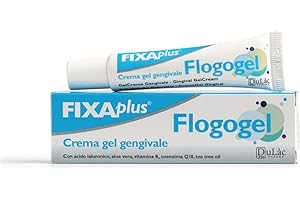 DULÀC FARMACEUTICI 1982 Dulàc - Flogogel 15ml, Gel Gengive Infiammate e Afte ricco di Aloe, Acido Ialuronico e Vitamina K, Per Adulti e Bambini, Ideale anche per Retrazione Gengivale, Dentizione, Stomatite