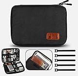 De color negro; Tamaño: 24 cm x 17 cm (L x W); Peso: 100 g; El paquete incluye: 1 x bolsa de accesorios electrónicos (accesorios electrónicos no incluidos)