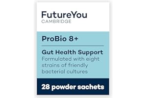 FutureYou ProBio 8+ (28 Powder Sachets) Probiotics for Gut Health, Probiotics for Women and Men, Gut Health Supplements with Lactobacillus Acidophilus W22 - Genuine FutureYou Cambridge Supplements