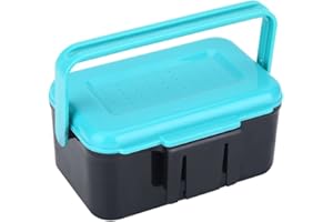 Alomejor Fishing Bait Box Fishing Tackle Box Case Fishing Accessories Waterproof Plastic Storage Containers