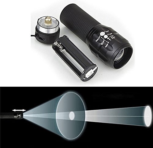 Taschenlampe Taschenlampe Q5 LED Bike Licht – 2000 Lumen, 3 Licht-Modus Optionen, zoombaren mit Universal-Halterung für Frontlicht Einsatz - 4