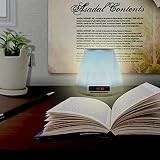 SOLMORE LED Bluetooth Lautsprecher Speaker Lampe Lichtwecker Multi Funktion Farbwechsel Stimmungslicht Mini Nachtlich Wecker Wireless Stereo Musik Sound Spielen mit Eingebauten Wiederaufladbaren 1500mAh Batterie/ USB Kabel /TF Karte Unterstützt für Handy Smartphone Tablets Laptop PC und andere Bluetooth Geräte für Tischlampe Schreibtischlampe Tischdeko Kinder Zimmer Outdoor Camping Geschenke - 7