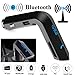 Produktbild Xshuai Schnelle und intelligente Ladegerät Bluetooth Car Kit Freisprecheinrichtung FM Transmitter Radio MP3 Player USB Ladegerät & AUX Kompatibel mit allen Bluetooth-fähigen Geräten iPhone, Ipad, Samsung, LG, HTC Smartphones, Tabletten (Grau)