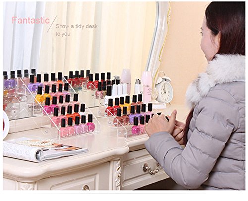 ZJchao Nagellack Display Ständer Acryl Nagellackständer Regal Anzeige 5 Etagen - 9