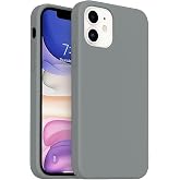 CONSTRAIN - Iphone 11 ile Uyumlu Telefon Kılıfı - Iphone 12 G&ouml;r&uuml;n&uuml;ml&uuml; K&ouml;şeli Tasarım, İ&ccedil;i Kadife Lansman Kılıf - A&ccedil;ık Gri