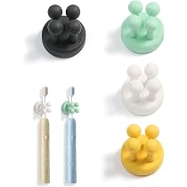 Support Brosse à Dent 5 Compartiments - En Bois Et PP, Séparateurs Amovibles - Pour Salle De Bain, Bureau Ou Cuisine