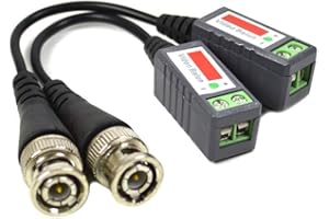 PNI ACCTVVB adapter 201C Video Balun pasywny, BNC, zestaw 2-częściowy, kabel 600 m chrom/czarny