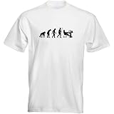 Kiwistar T-Shirt Uomo – Graphit – Motiv Computer Gamer Evolution – Girocollo Cotone – Maglietta Casual Gaming