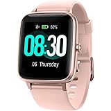 GRV Smartwatch Donna Orologio Fitness Contapassi Cardiofrequenzimetro da Polso Saturimetro Conta Calorie per Android iOS, Cic