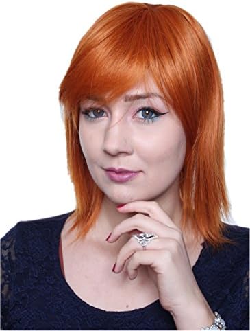 Cosplayland C352-40cm One Piece Nami Red Orange Theater Wig