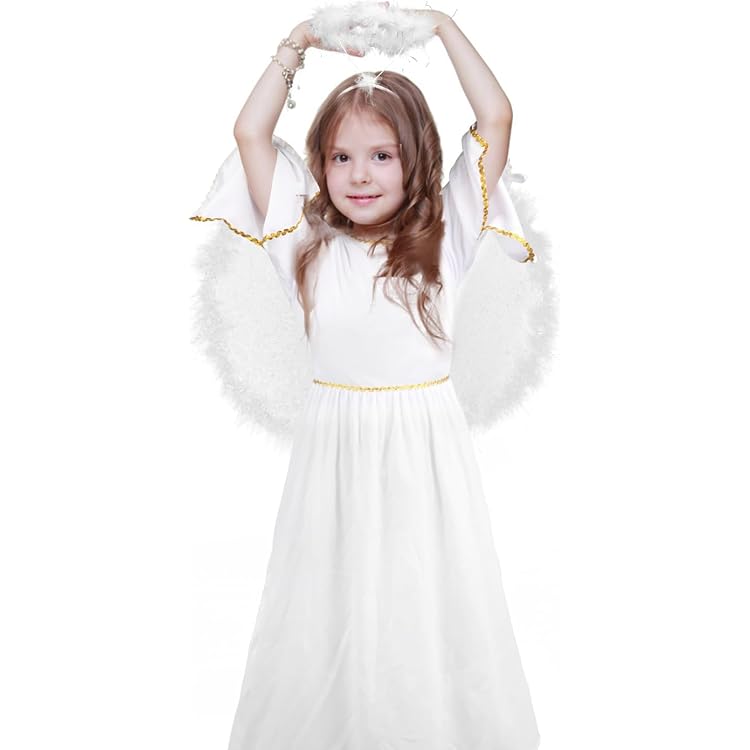 WIDMANN Engel-Kostüm Für Kinder – Mit Tutu, Flügeln & Heiligenschein, Perfekt Für Karneval & Weihnachten
