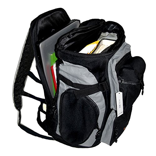 XL City & Laptop Rucksack – Alltag & Sport Rucksack Schulrucksack Reise Rucksack Notebook Rucksack Daypack Backpack Damen Herren Schwarz - 5