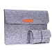 Produktbild MoKo Surface Book 13.5 Zoll Filz Sleeve Hülle - Ultrabook Laptoptasche Notebooktasche Laptop Schutzhülle Tasche Laptophülle mit Karten-Slot/Kleine Filz Bag, Hellgrau