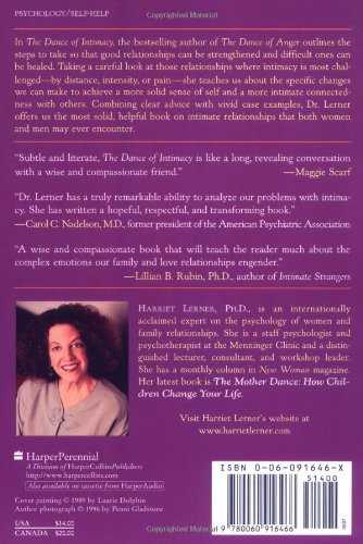 The Dance of Intimacy: A Woman's Guide to Courageous Acts of Change in Key Relationships