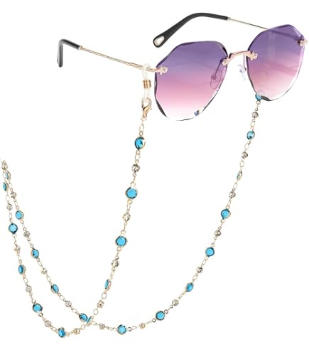 Catena Portacchiali Con Ciondolo Falena, Colore Oro, In Rame Placcato 14K, Lunghezza 83 Cm, Antiscivolo, Per Occhiali Da Vista E Sole, Regalo Donna
