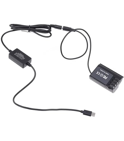 Fotga Opgerolde USB Type-C PD-voedingskabel DMW-BLK22 DMW-BLF19 dummy