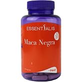 Essentialis Black Maca Extract 20:1, 120 Vegan Capsules | Tribulus, Ginseng, Arginine Energy and Vitality, 4 Months