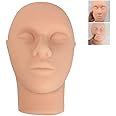 LXT PANDA Silicone Head Injection Training Face Model, High Simulation Suture Practice & Training Tool for Injection/Surgery/Tattooing/Hair Styling Teaching.