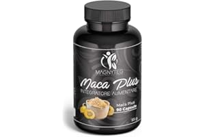 MAGNYTEG Maca Peruviana Nera Tribulus Terrestris 90cps ad Alto Dosaggio | Integratore Forte con Arginina, Zinco e Fieno Greco | Complex Naturale