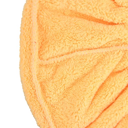 FakeFace Polyester Mikrofaser Haartrockentuch Kopfhandtuch Kopftuch Haarturban Weiche Schnell Trocken Haar Handtuch mit Knopf - 5