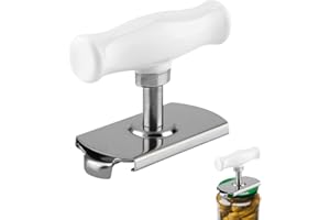 HERCHR Bottiglia in acciaio inox apriscatole e barattolo regolabile scatola di barattolo, Semplice Impugnatura a Bottiglia Senza Sforzo Apri, Apriscatole pratico utensile da cucina regolabile